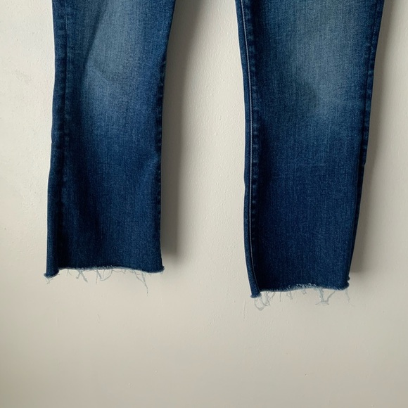 MOTHER Jeans The Hustler Ankle Fray in Night Clubbing Blue Size 24 - Picture 9 of 16